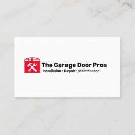 Garage-Türinstallationsprogramm und Reparatur Visitenkarte