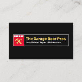 Garage-Türinstallationsprogramm und Reparatur Visitenkarte