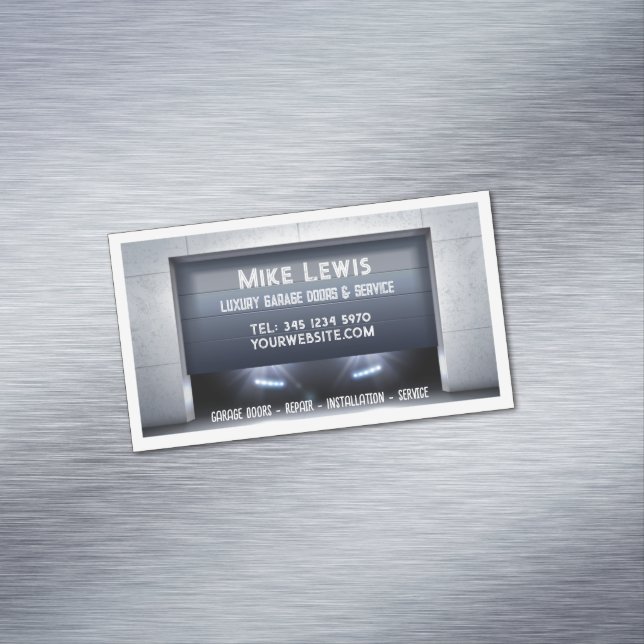 Garage-Türservice Magnetische Visitenkarte (Beispiel)
