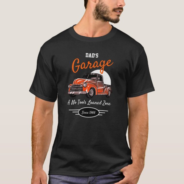 Garage Vaters 50 Chevy Funny Slogan Orange T-Shirt (Vorderseite)