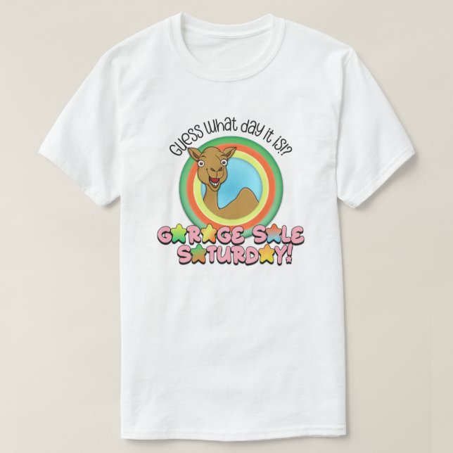 Garage Verkauf Samstag T - Shirt (Design vorne)