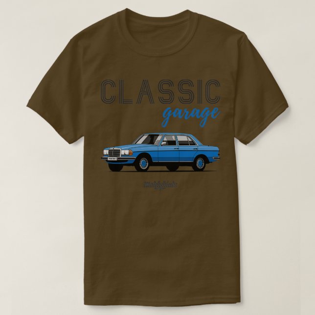 Garage W123 blau 1 T-Shirt (Design vorne)