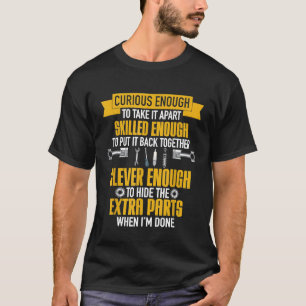 Garage Werkstatt Mechanisches Auto Mechanik neugie T-Shirt