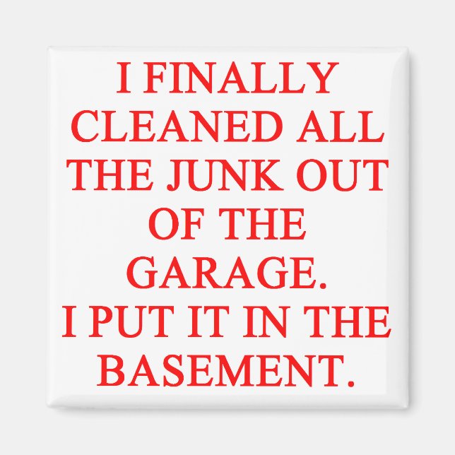 GARAGE Witz Magnet (Vorne)