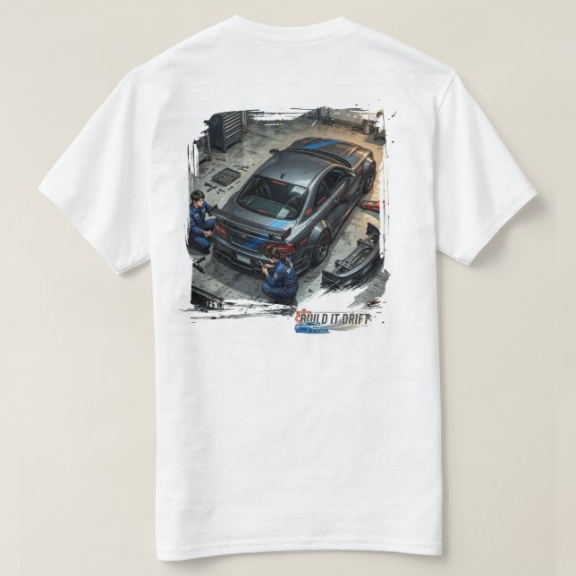 Garagen-Team T-Shirt (Design Rückseite)