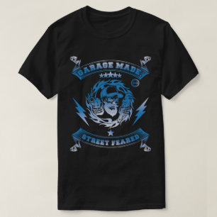 Garagenbauer - Straßenangst Schädel Mechaniker T-Shirt