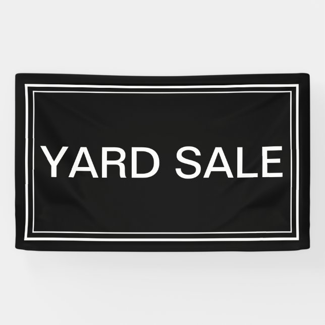 Garagenflohmarkt-Fahne Banner (Horizontal)