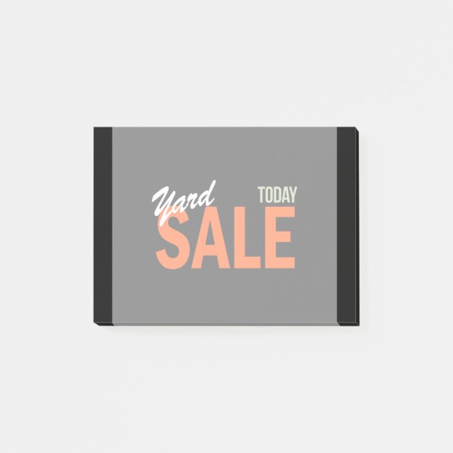 Garagenflohmarkt heute post-it klebezettel (Vorderseite)