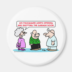 Garagentür für Schrittmacher offen Magnet