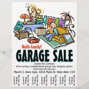 Garagenverkauf. Umzugsverkauf. Yard Sale Custom Fl Flyer