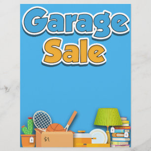 Garagenverkaufsflyer - 8,5" x 11" Vorlage Flyer