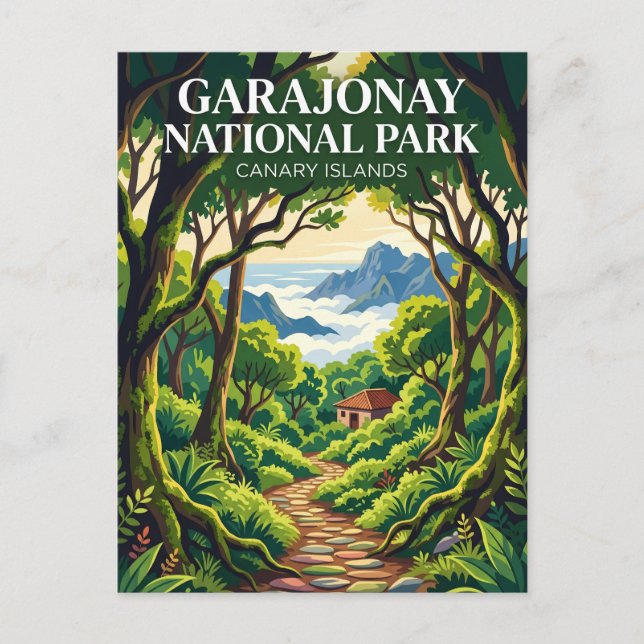 Garajonay-Nationalpark Spanien Postkarte (Vorderseite)
