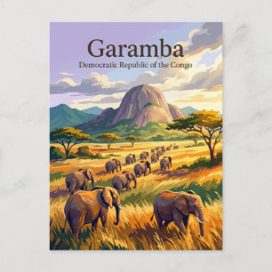 Garamba-Nationalpark Postkarte