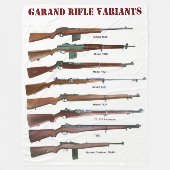 GARAND RIFLE VARIANTS FLEECEDECKE (Vorderseite)
