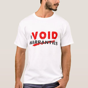 Garantie lustige T-Shirts ungültig machen