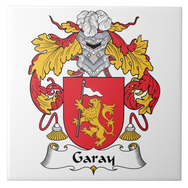 Garay-Familienwappen Fliese (Vorderseite)