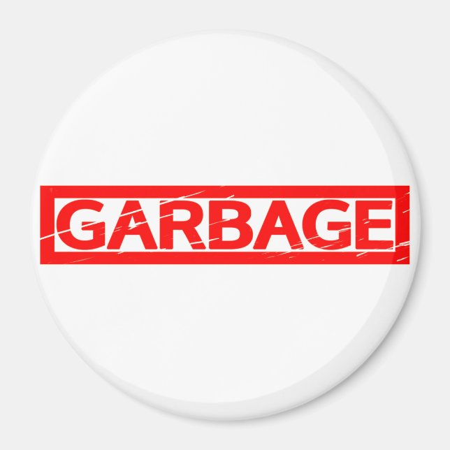 Garbage Briefmarke Magnet (Vorne)