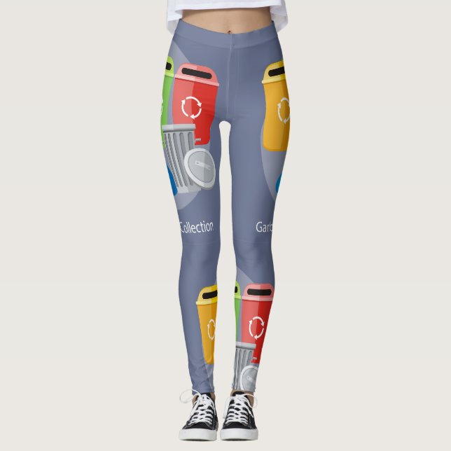 Garbage Collection Recycling Leggings (Vorderseite)