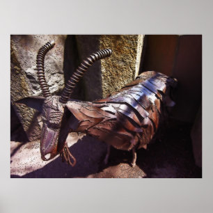 GARBAGE, DIE ZIEGEN DES SPOKANISCHEN PARKS ESSEN POSTER