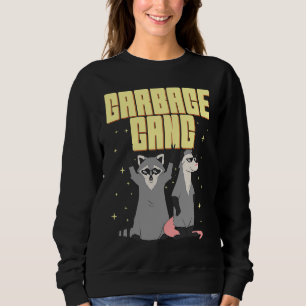 Garbage Gang Animals Raccoon und Opossum Trash Pan Sweatshirt
