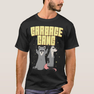 Garbage Gang Animals Raccoon und Opossum Trash Pan T-Shirt