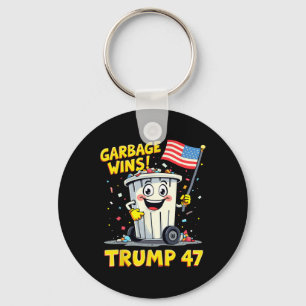 Garbage gewinnt Trump 47 Team Garbage für Trump 20 Schlüsselanhänger