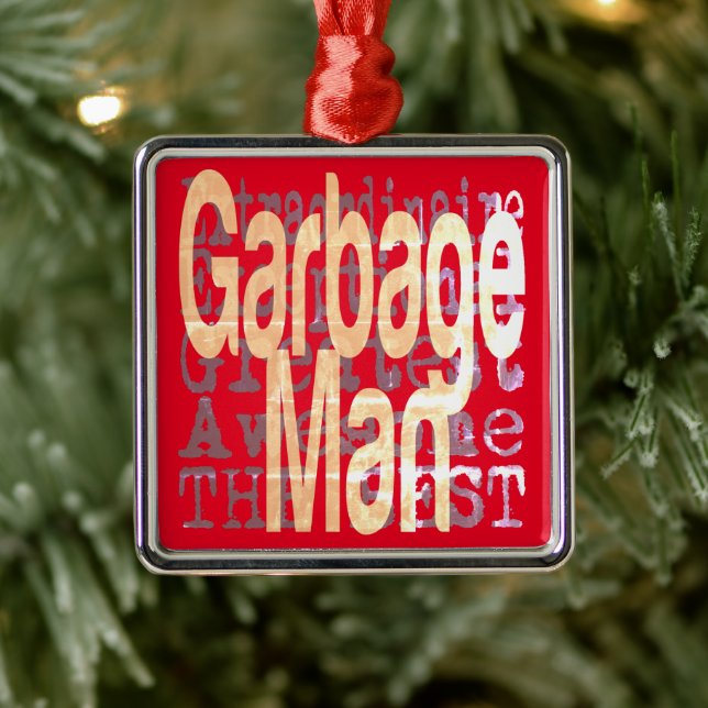 Garbage Man Extraordinaire Ornament Aus Metall (Baum)