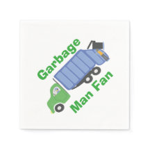 Garbage Man Fan Paper Napkins