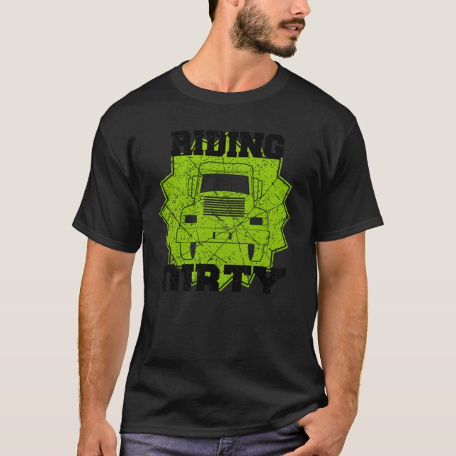 Garbage Smiling Truck Dirty Cans Recycling Day Dus T-Shirt (Vorderseite)