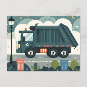 Garbage Truck Postkarte