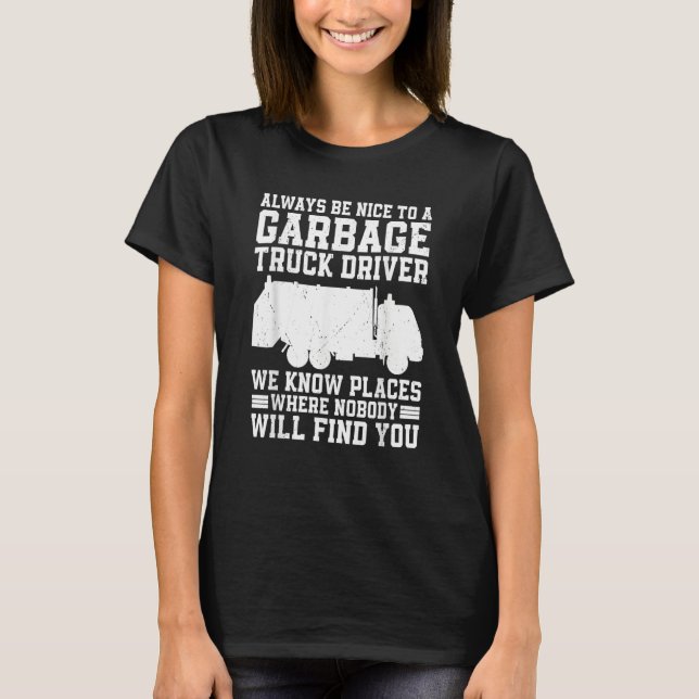 Garbage Truck Recycling Trash Truck Garbage Day Se T-Shirt (Vorderseite)
