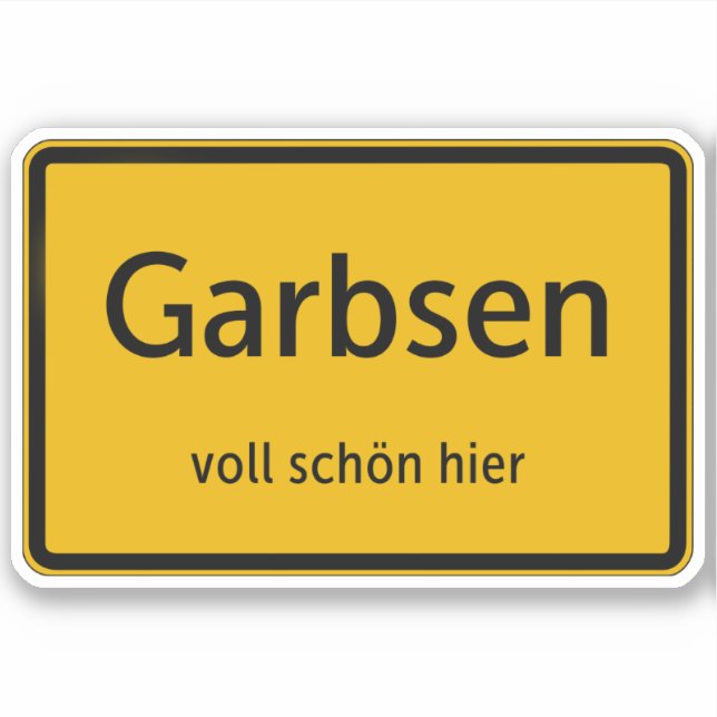 Garbsen Aufkleber Sticker Autoaufkleber (Vorderseite)