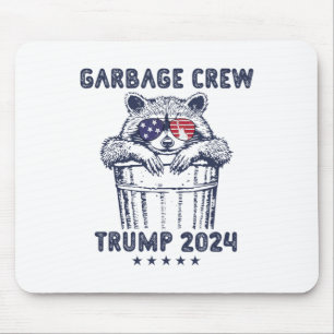 Garbyge Crew wählen Trump 2024 Funny Republian Rac Mousepad
