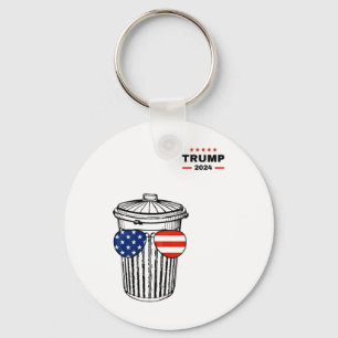 Garbyge für Trump 2024 Garge Truck Trash kann abst Schlüsselanhänger
