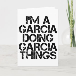 Garcia Funny Familienname Tree Geburtstag Wiederse Karte