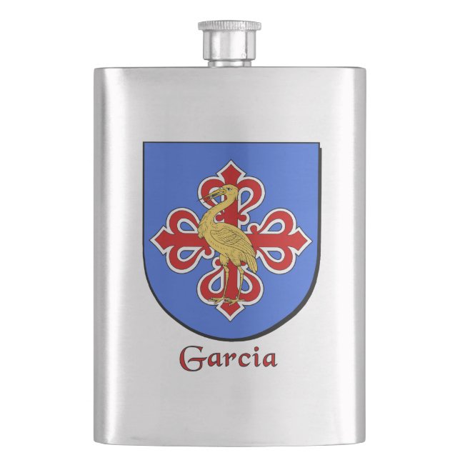 Garcia Heraldic Shield Flachmann (Vorderseite)