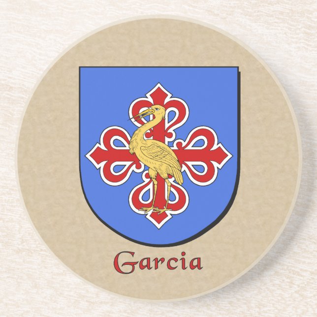 Garcia Heraldic Shield Getränkeuntersetzer (Vorne)