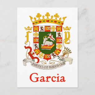 Garcia Shield von Puerto Rico Postkarte