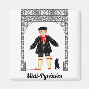 Garçonnet de Midi-Pyrénées, Frankreich Magnet