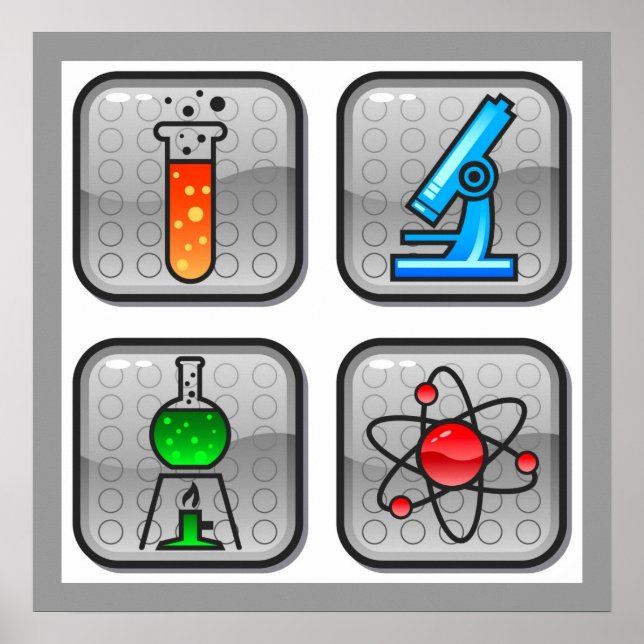 Garcya.us_ScienceIcons Poster (Vorne)