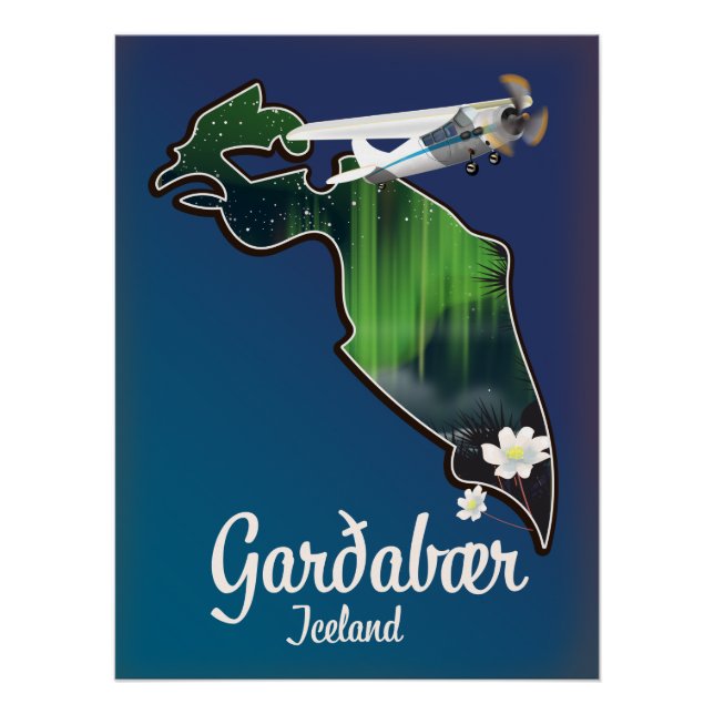 Garðabær Island Reiseplakat Poster (Vorderseite)