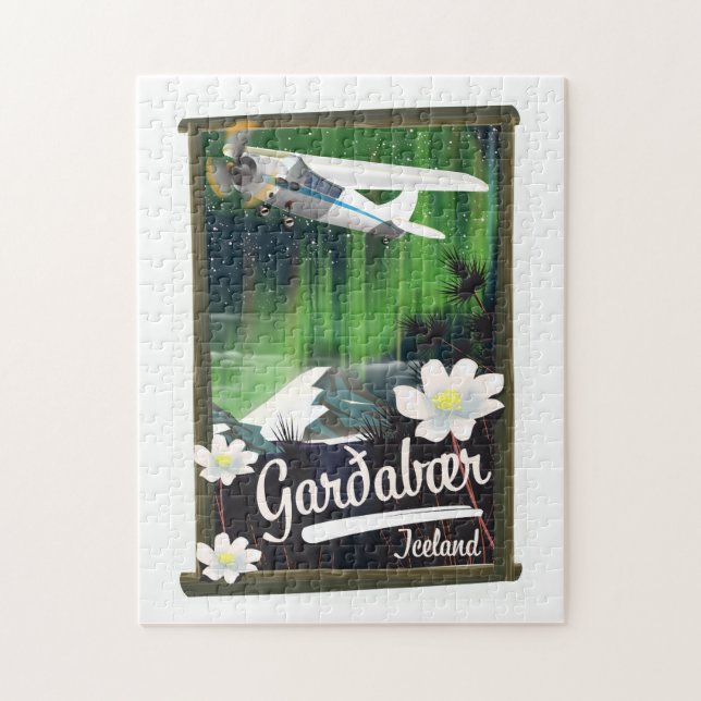 Garðabær Island Reiseposter Jigsaw Puzzle (Vertikal)