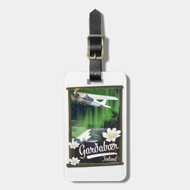 Garðabær Island Reiseposter Luggage Tag Gepäckanhänger (Vorderseite vertikal)