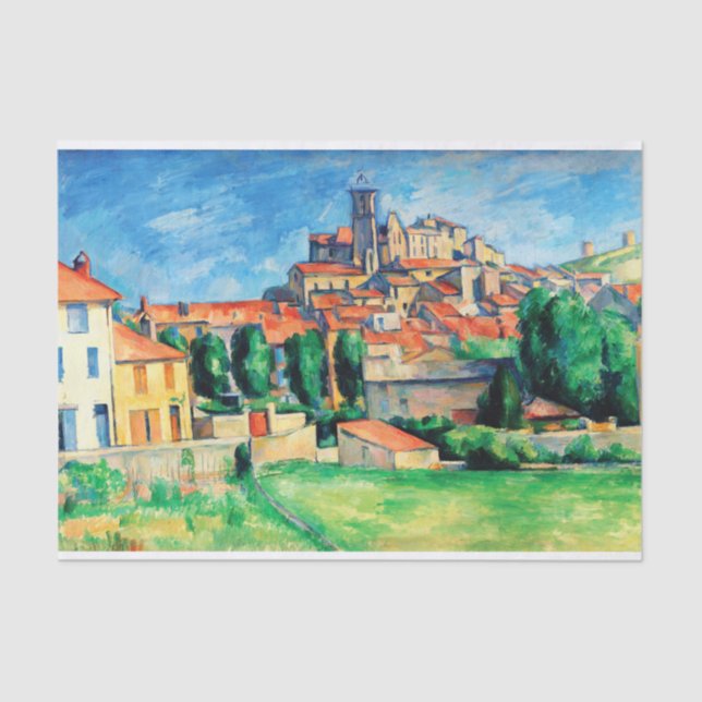 Gardanne (Horizontal View) von Paul Cezanne Seidenpapier (Vorderseite)