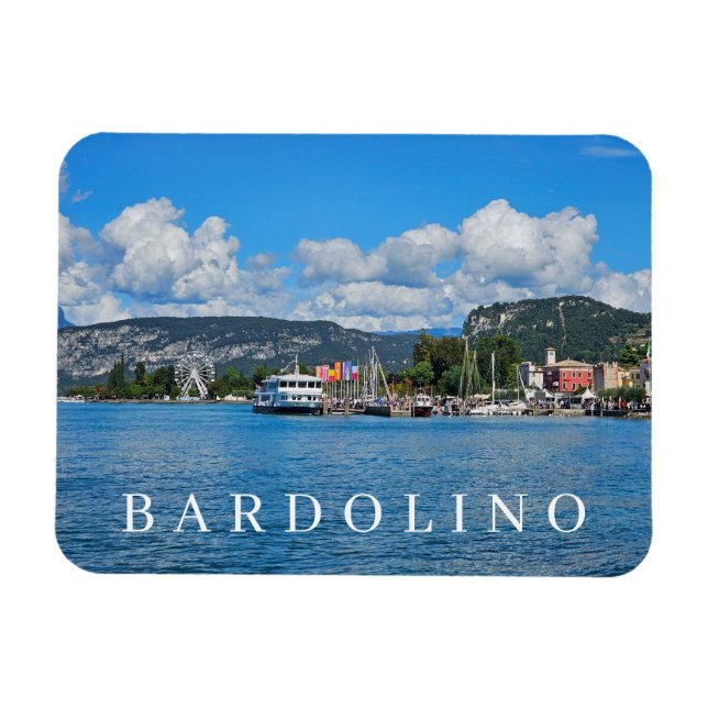 Gardasee Bardolino Panoramablick Kühlschrankmagnet Magnet (Horizontal)