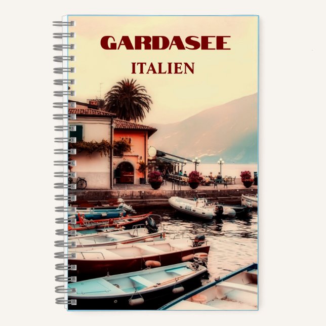 Gardasee-Italien Notizbuch (Vorderseite)