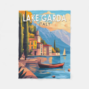 Gardasee - Italien Reise Vintag Fleecedecke