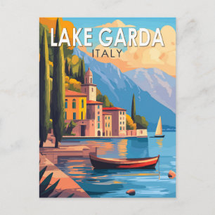 Gardasee - Italien Reise Vintag Postkarte