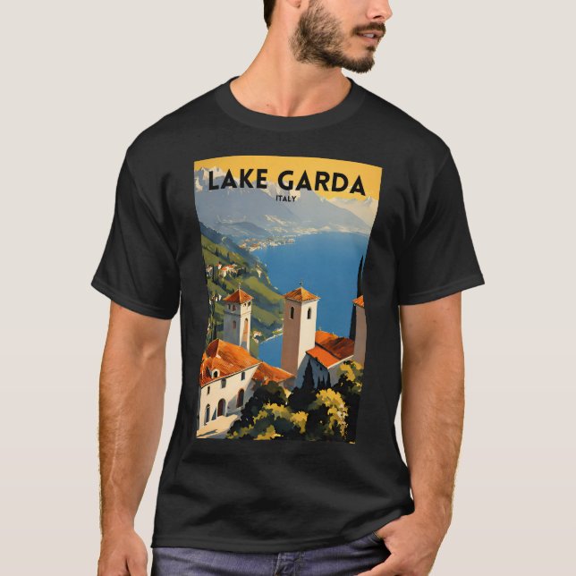 Gardasee Italien T-Shirt (Vorderseite)