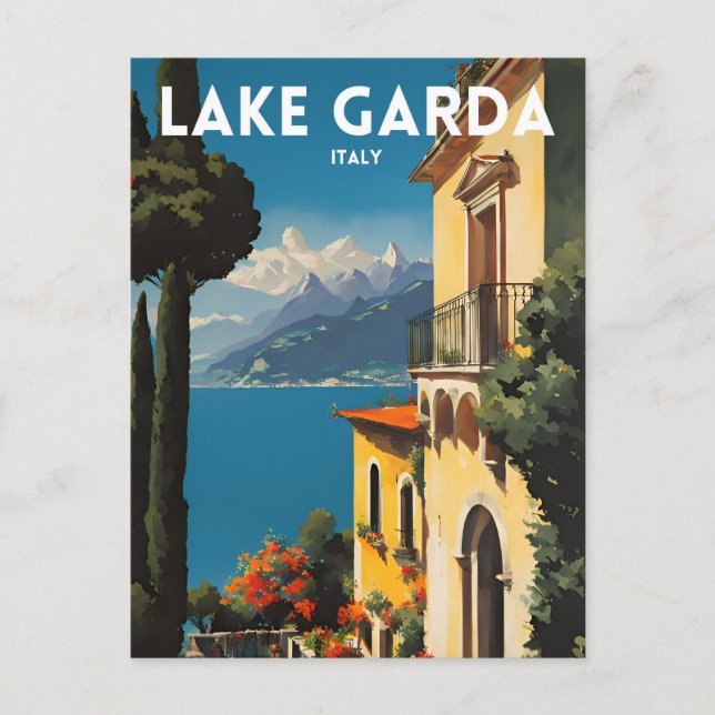 Gardasee Postkarte (Vorderseite)